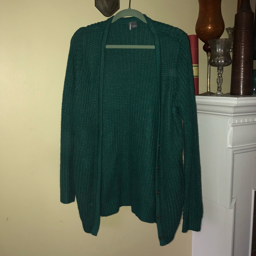 Sparkle and Fade Green Cardigan
